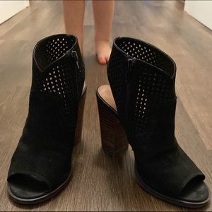 Lucky Brand black suede heels size 8